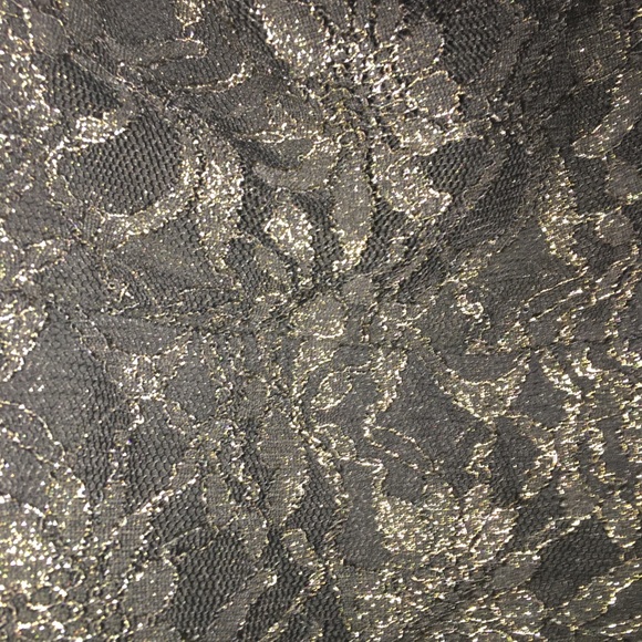 Lauren Ralph Lauren 18W Black & Gold Lace Dress - Picture 4 of 6